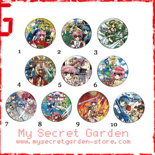 Magic Knight Rayearth 魔法騎士レイアース Anime Pinback ButtonBadge Set 1a or 1b ( or Hair Ties / 4.4 cm Badge / Magnet / Keychain Set )
